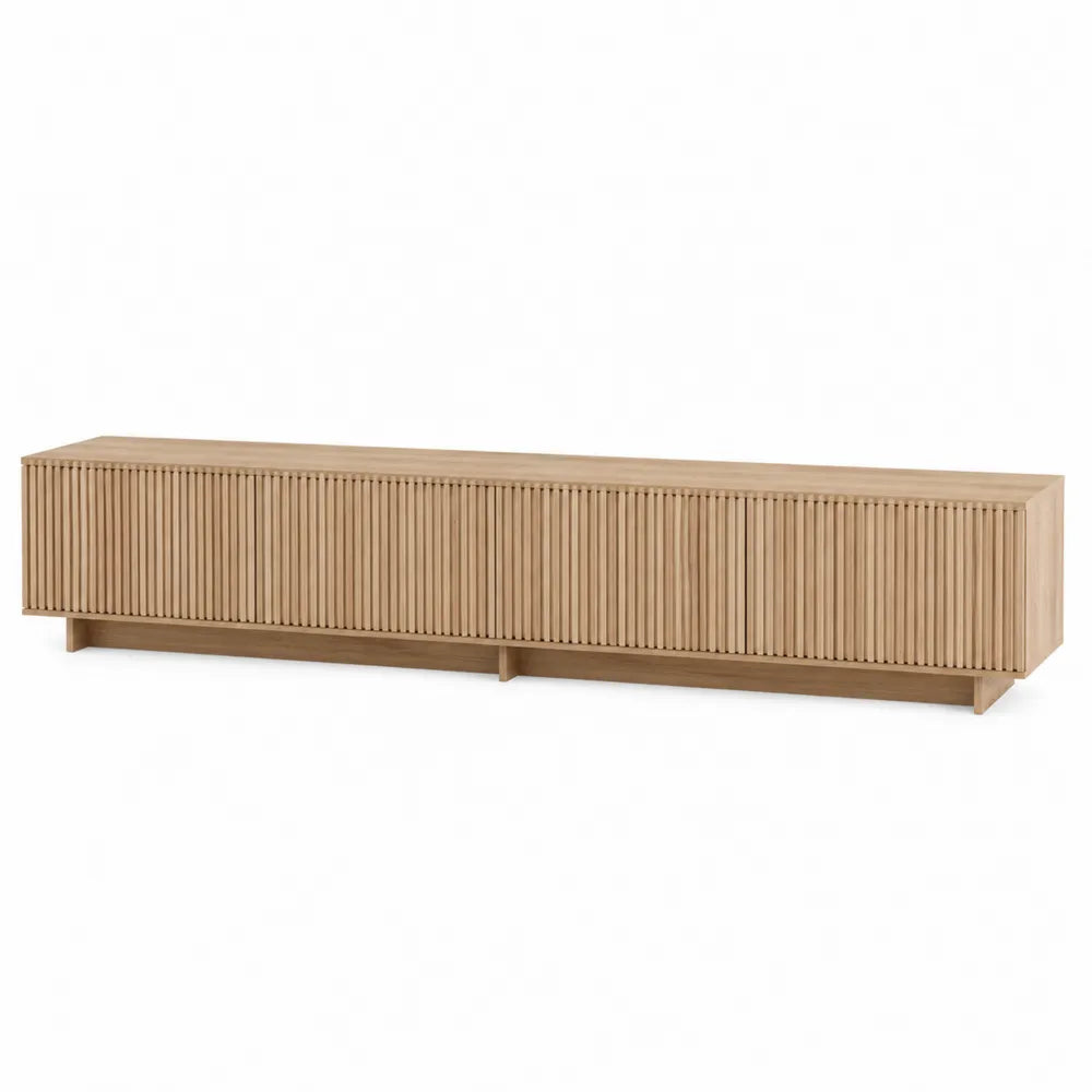 Mobile TV in legno di rovere massello 240x45x40 cm