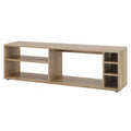 Mobile TV in legno ingegnerizzato chiaro con ripiani 120x30x40 cm